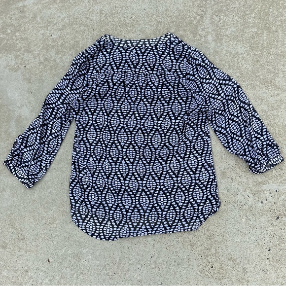 Lucky Brand Sheer Patterned Blouse Size Small - Picture 3 of 3